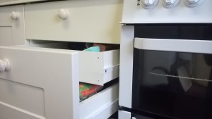 The hidden drawer arrangement
